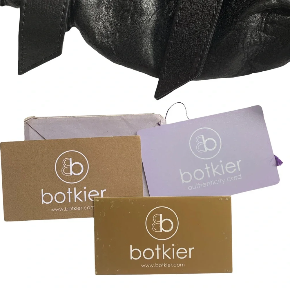 Botkier Black Leather Sasha Duffel Handbag